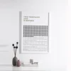 premium innovative customized logo laminated gold foil print poster wall calendar with photo frame