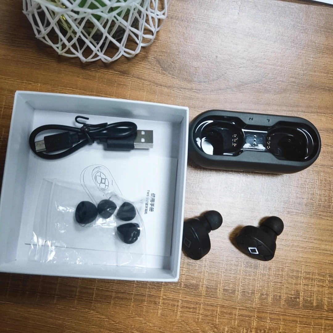 V5 BT 5.0 TWS Wireless Earphone IPX5 Waterproof Headphone Call Siri Appearance Patent Call Voice Reminder Earbuds - ANKUX.COM