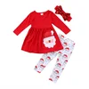 Fashion baby girls clothing set kids outfits Christmas clothing