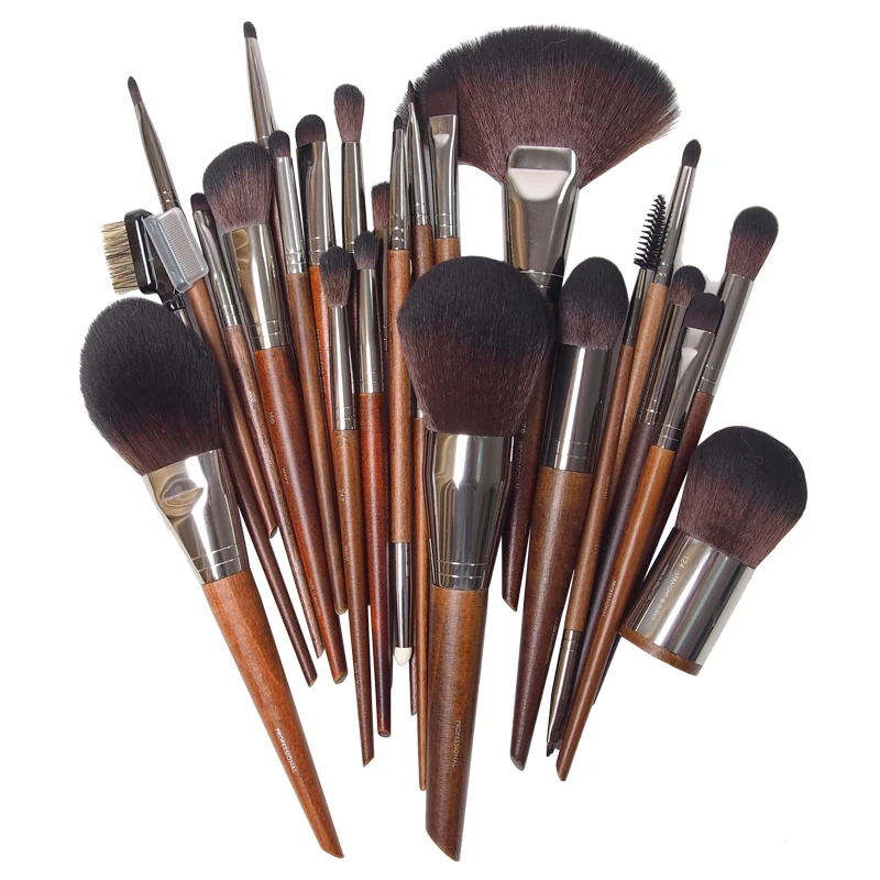 

Blue Premium Cosmetic Make Up Brushes Foundation Blending Blush Concealer hader Eyeshadow Eyeliner Compatible Travel BAG,30 Sets