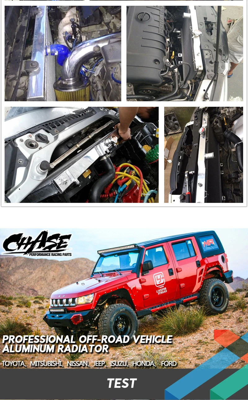 Toyota Land Cruiser Prado 3400 Radiator - Aluminum Brazed