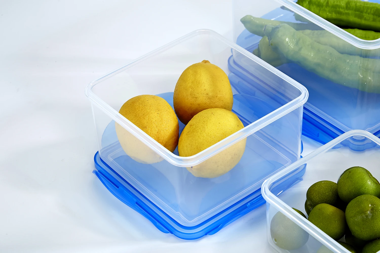 2600ml Square Plastic Food Storage Container Bpa Free Airtight Food