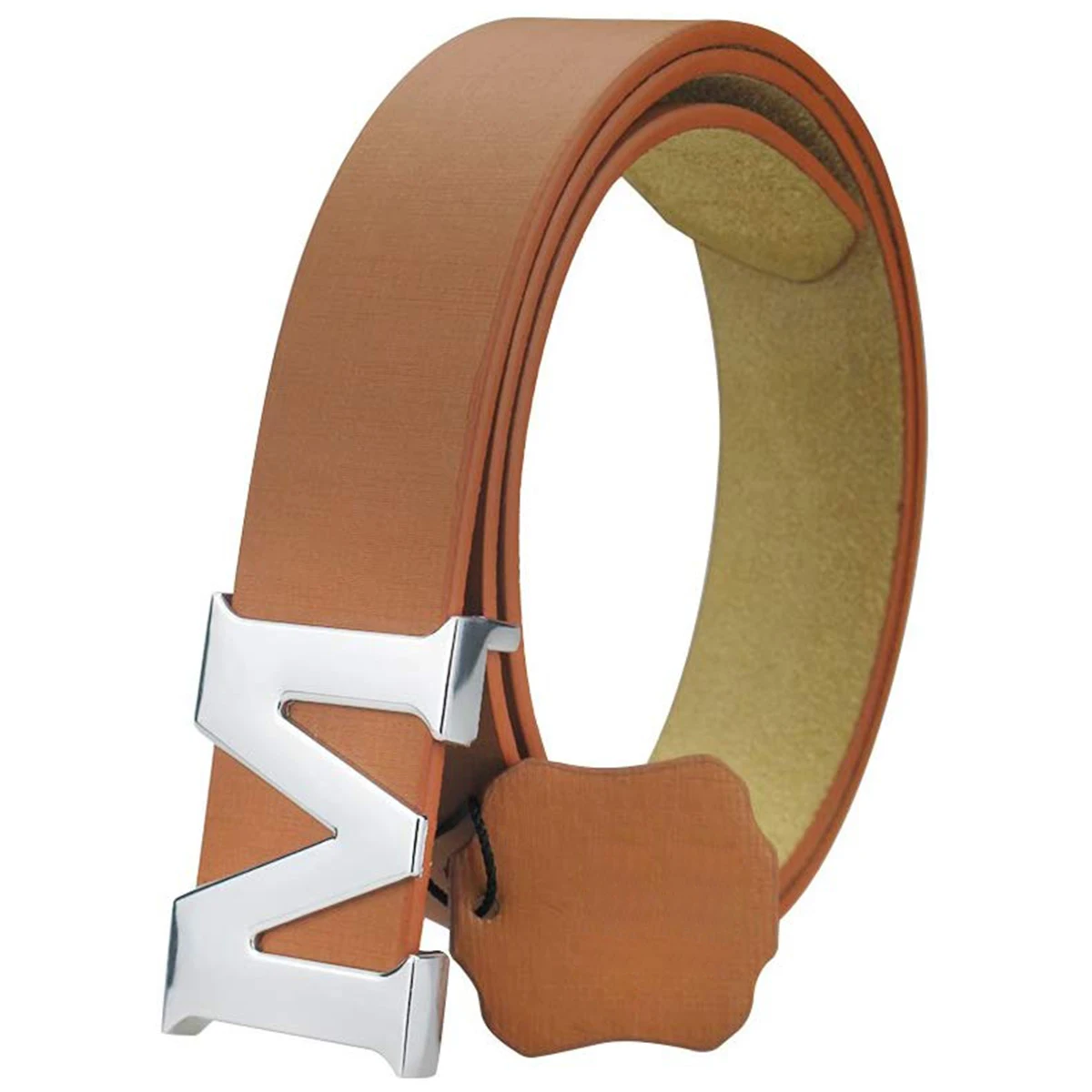 精制设计男士设计师腰带 100% 真皮与电镀扣,防指纹电镀,无痕迹 le