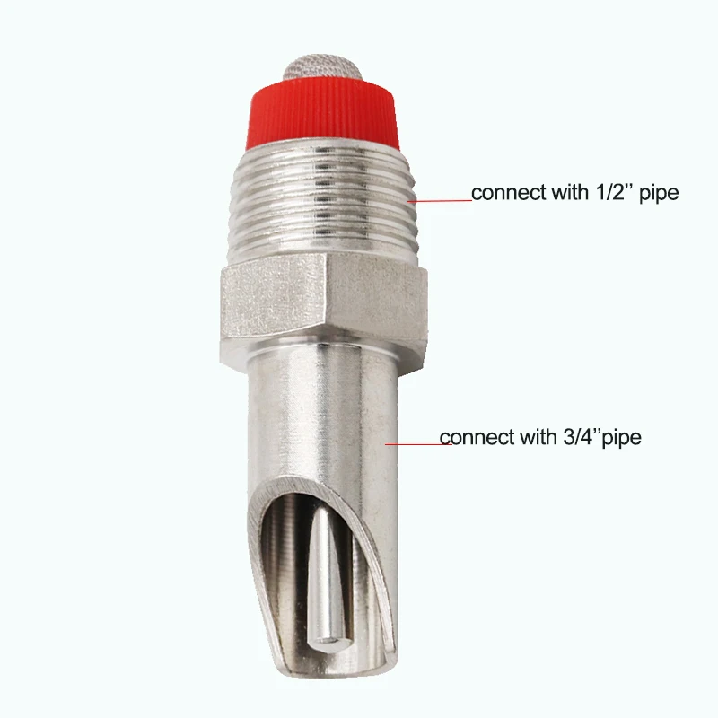 Pig Farm Equipment Automatic Hog Drinkers1/2*3/4" Pig Nipples Drinker Stainless Steel Piglet