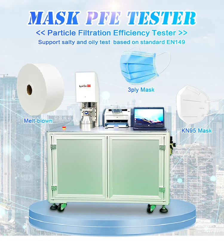Face Mask Melt Blown Test Particle Filtration Efficiency (pfe) Testing