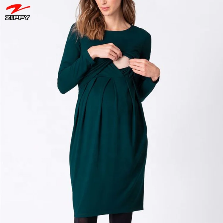 women ethnic dresses Green and White Printed Dress | Harmony Hues
