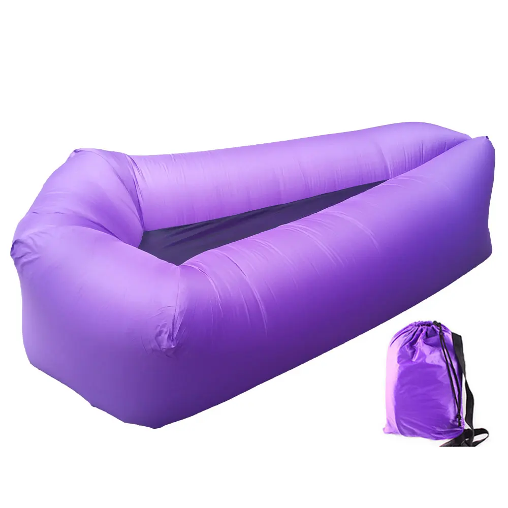 Amazon Top Seller Canopy Double Camping Sleeping Bag Pod Inflatable Air Lounger Sofa with Tent