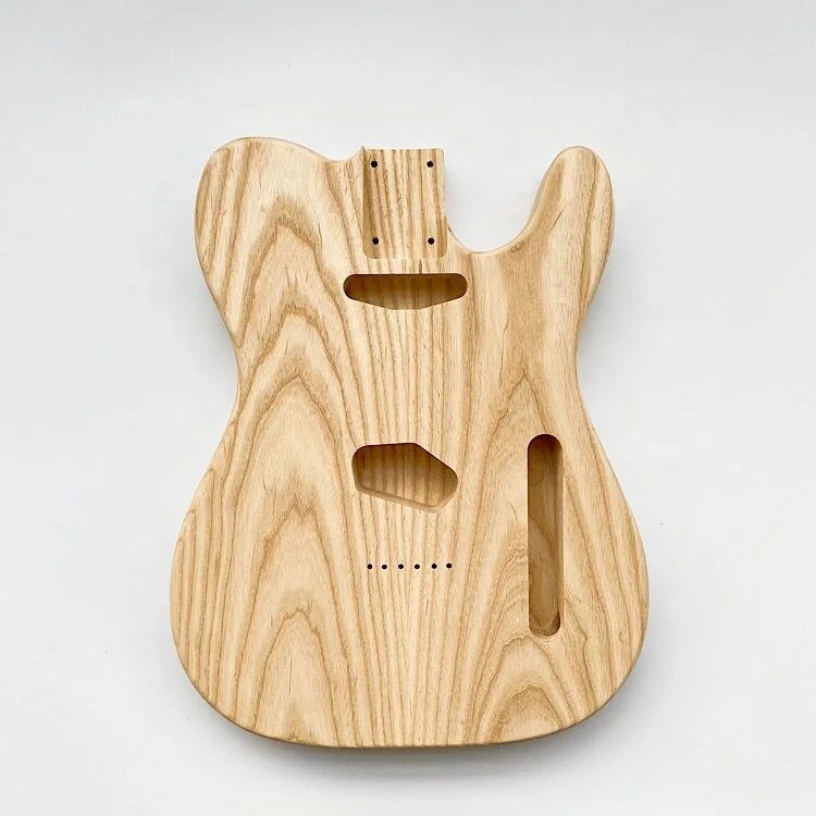 Custom Ash Solid Wood Unfinished Electric Guitar Body Replacement Barrel Tl Guitar Body For Sale