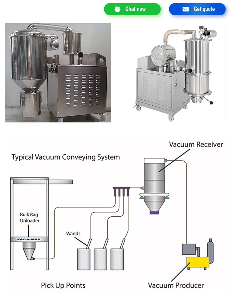 Powder granule pneumatic conveyor plastic vacuum feeder