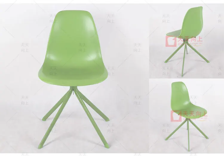 New Design Home Chair with Plastic Steel Pipe Dining Room Chair Modern Leisure Chair