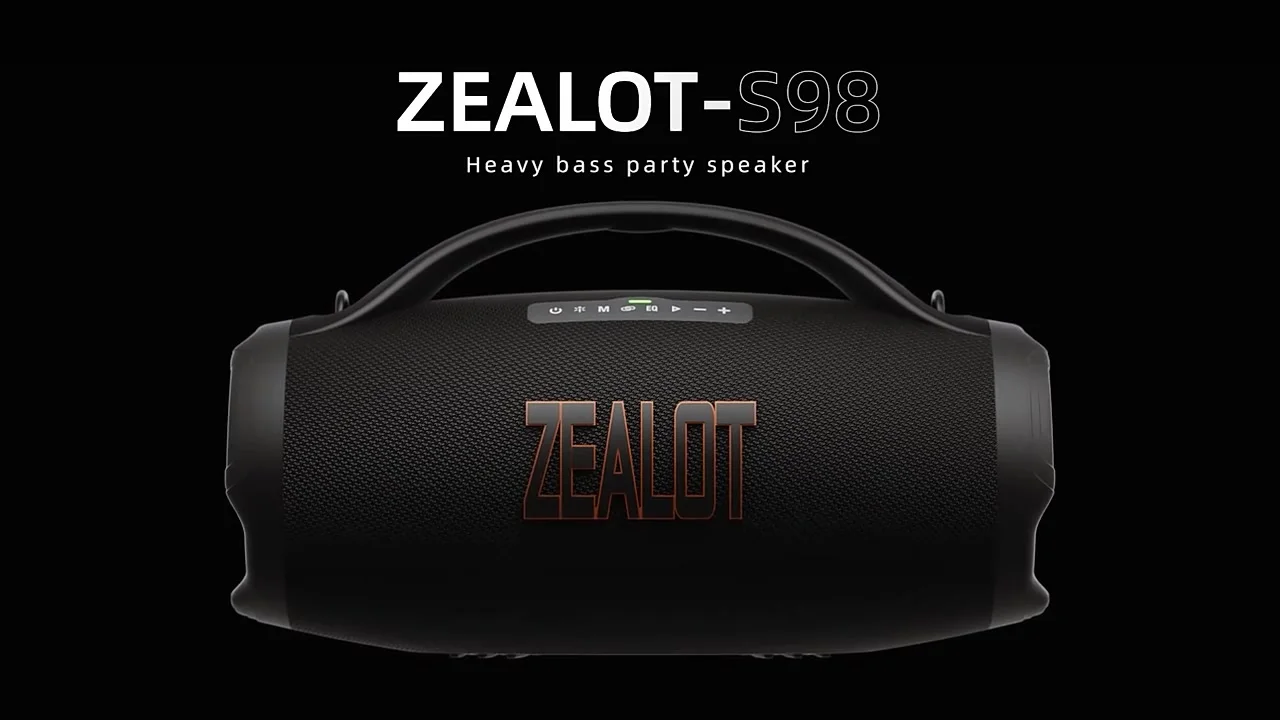 ZEALOT S98 160W IPX7 Waterproof Portable Boombox Speaker with