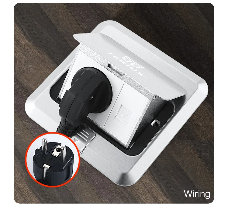 Wholesale eu standard stainless steel electrical power supply 16A pop up floor socket box
