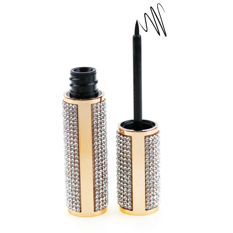 High Grade Shining Diamond Gold Tube Mascara Waterproof Liquid Lash