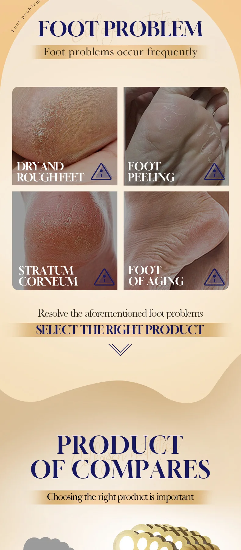 40ml Collagen Anti-Wrinkle Foot Mask Nourishing Pedicure Exfoliating Feet Peeling Masking Sheet Skin Care Moisturizing Foot Mask