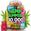 60 90 100 Count Vegan Hemp Gummy Bears Gummies Candy