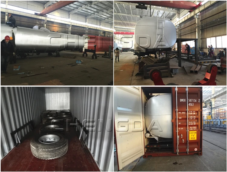 42000 liters fuel tanker semi trailer
