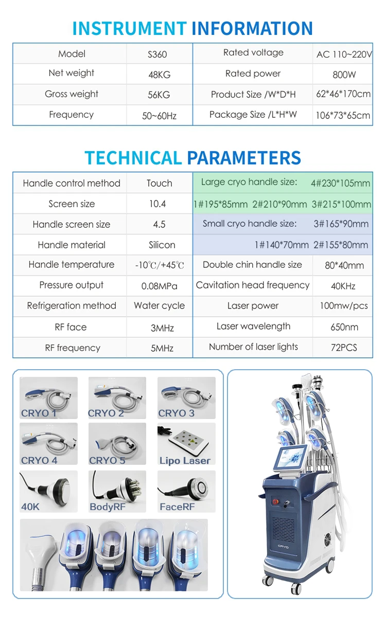 Multifunctional Coolsculpting Fat Freezing Machine Cryotherapy Body Slimming And Shaping Skin Tightening Cryo Slimming Machine