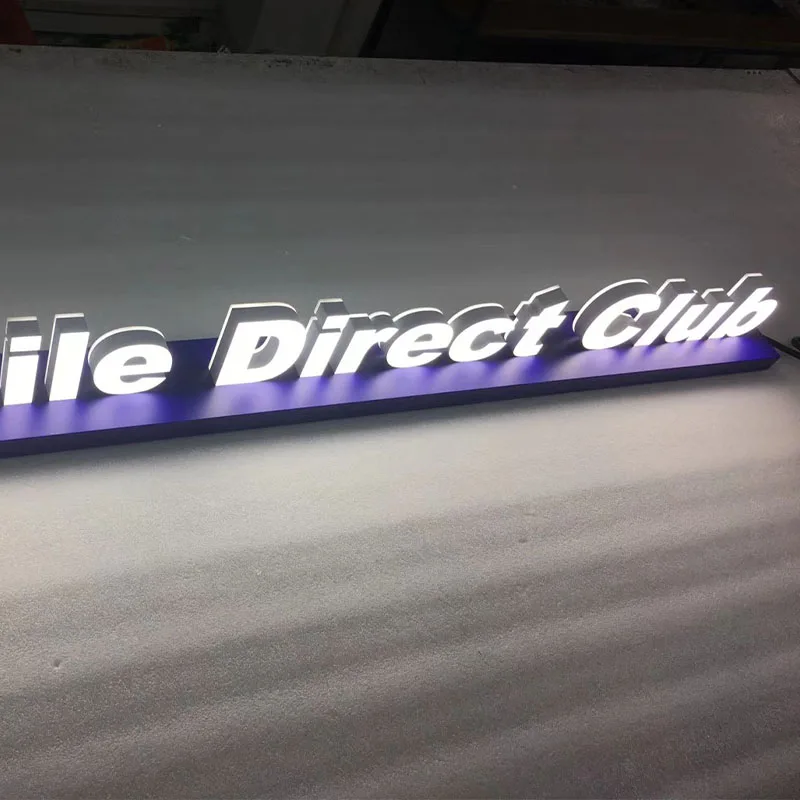 shop front led logo acrylic mini letters display standing sign board making