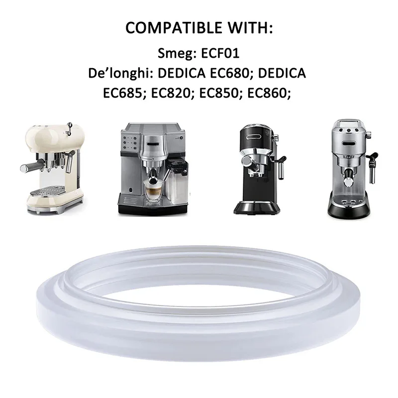 Silicone Steam Ring Filter Holder Group Gasket Seal For Delonghi Dedica