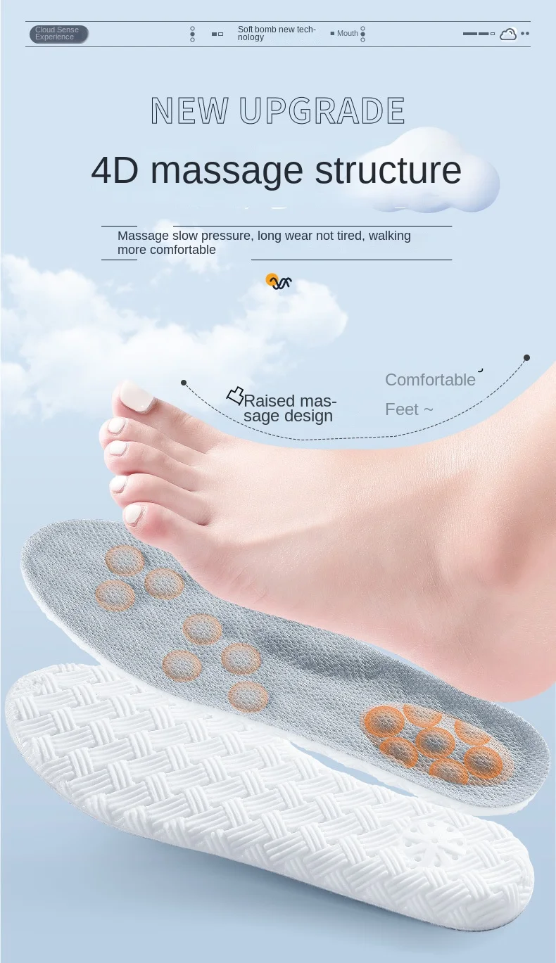 Super Soft Anti-Pain Insoles for Men Women Sports Comfort for Long Time Standing Training Anti Slip Sweat Wicking Shoe Inserts Super Soft Anti-Pain Insoles for Men Women Sports Comfort for Long Time Standing Training Anti Slip Sweat Wicking Shoe Inserts