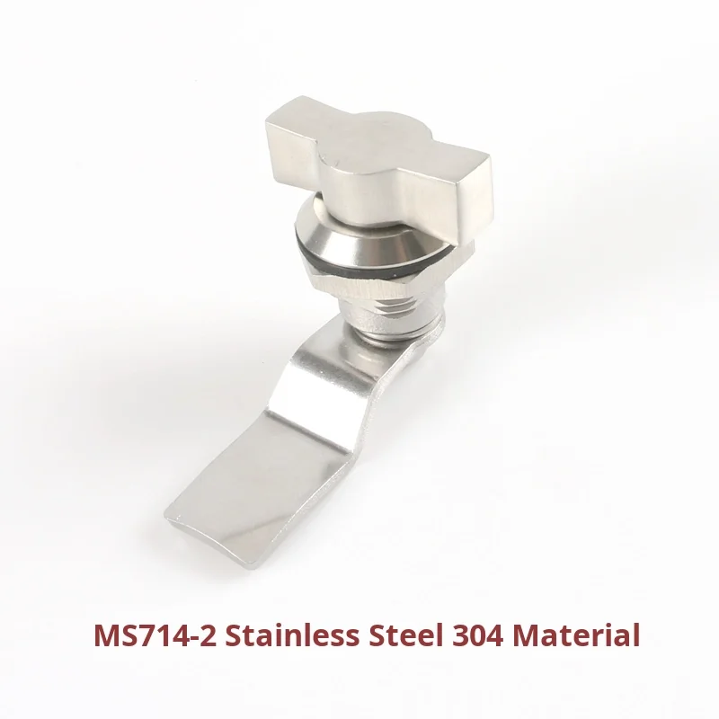 MS714-2 Electrical Box Tool Lock Tongue Waterproof Strong Wing Handle Lock Instrument Cabinet Custom Cutting Processing manufacture