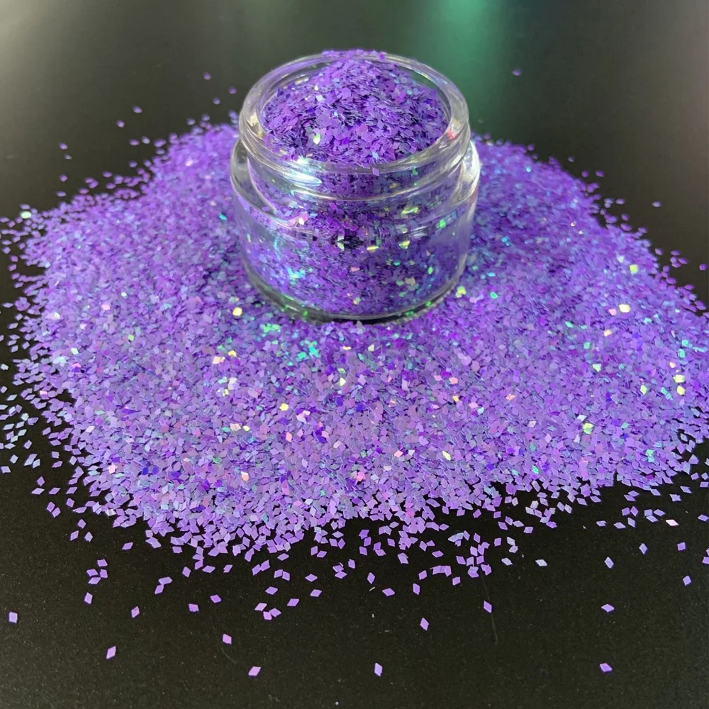 批发散装高温厚底全息环保宠物闪光粉用于皮革装饰