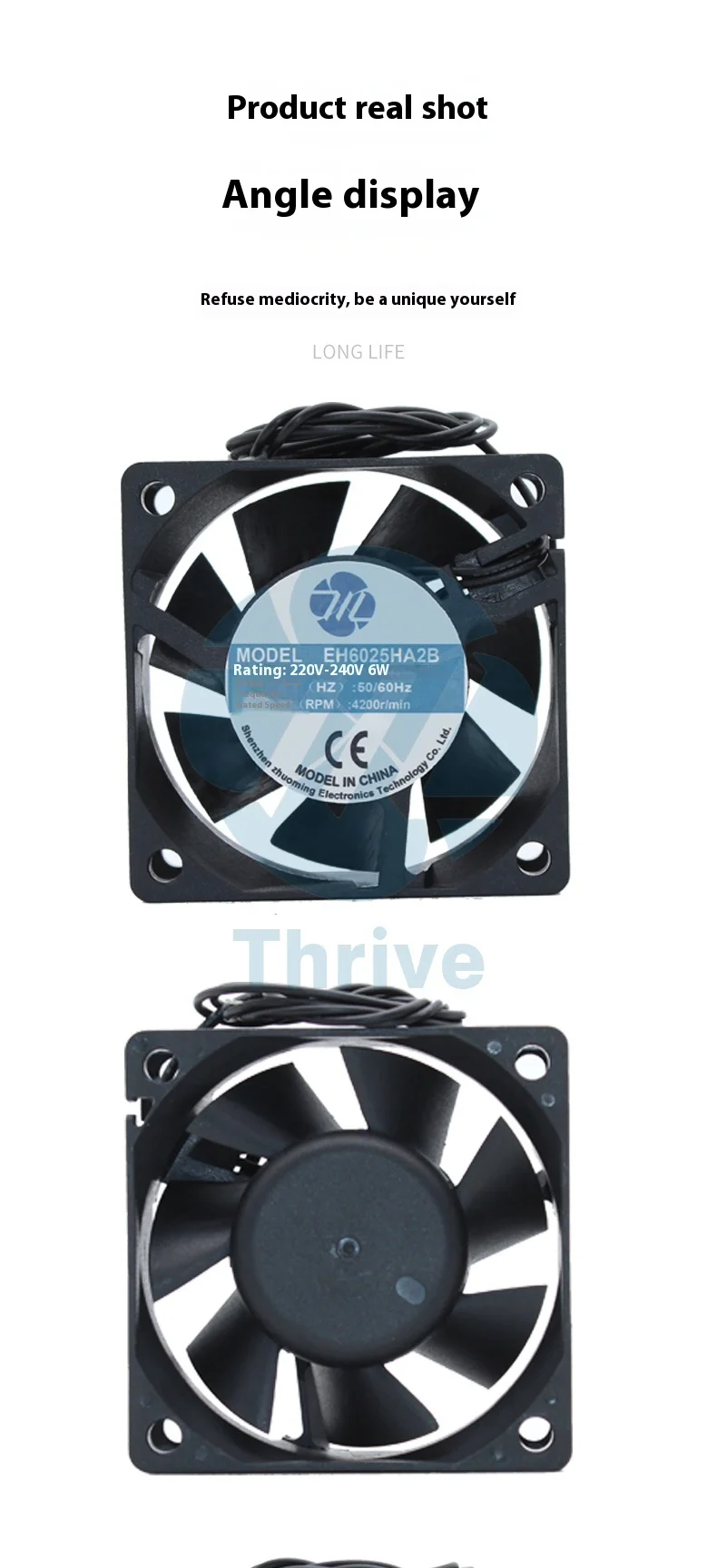 Ec6025 Industrial Fan, 6cm, 110-220V - detail 6