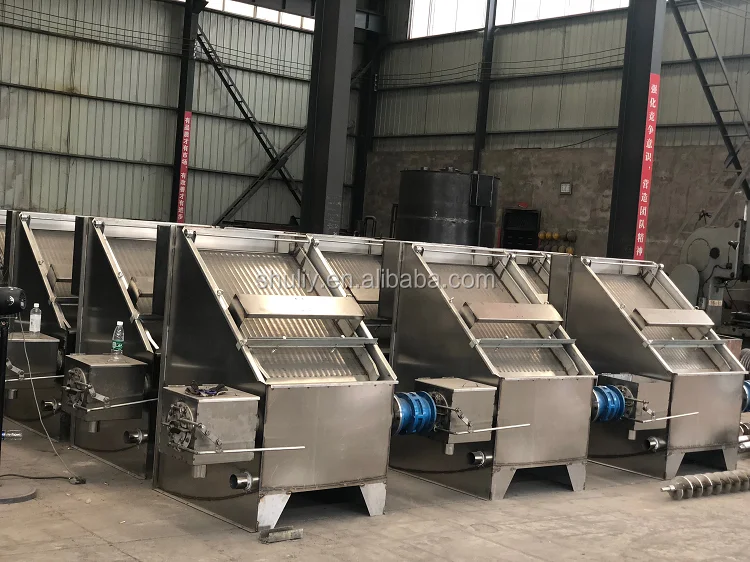 china supplier chicken cow dung drying machine poultry manure scraper dewatering cattle stool cleaning Machine