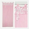 Pink Lace butterflies string door Curtain for living room cafe shop