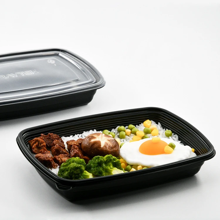 

Packaging eco friendly compart big large leak proof microwava food containers with lids,2 Boxes