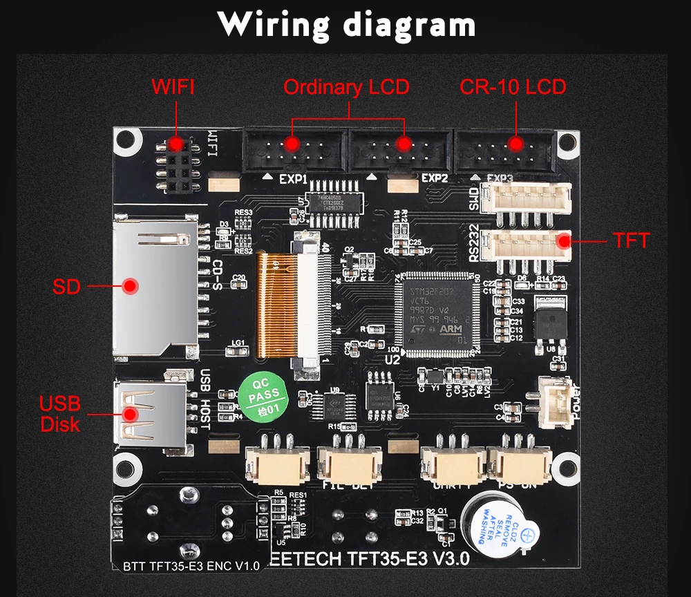 Biqu Tft35 E3 V3.0 Touch Screen/12864 Lcd Display Control 3.5 Inch 3d