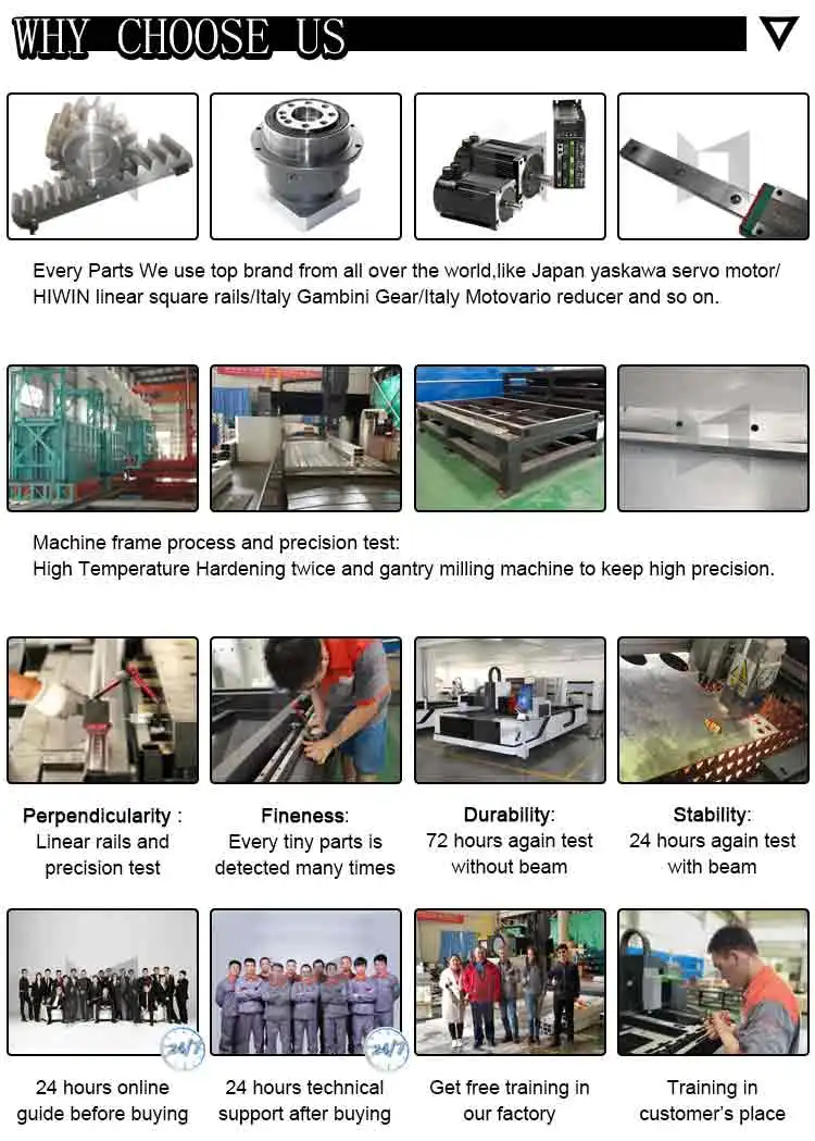 New design fiber optic laser 500w 1kw 1500w 2200w fiber laser cutting machine for metal plate