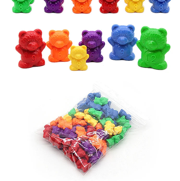 Counting Bears With Muffin Cups Montessori Color Sorting Matching Game Toy AU
