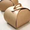 Pull out carrier gold mini paper wedding kid cake box for children