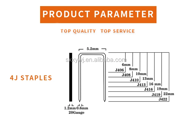 Xinyi 20 Gauge 4j Steel Staple Pin For Furniture Staple Industrial ...