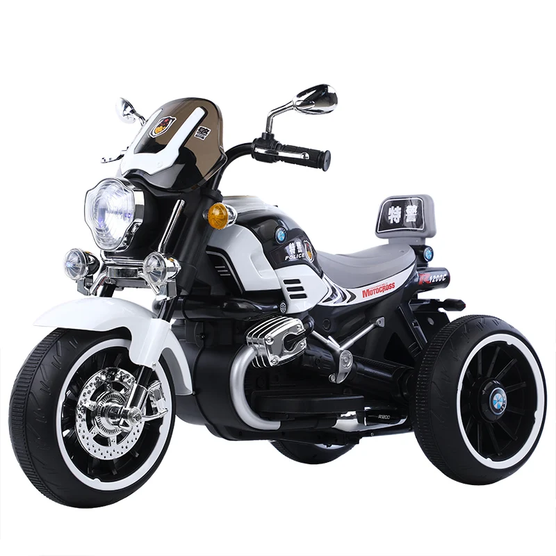 Red , white , blue color plastic child electric motorcycle toy car for 5-9 years kids