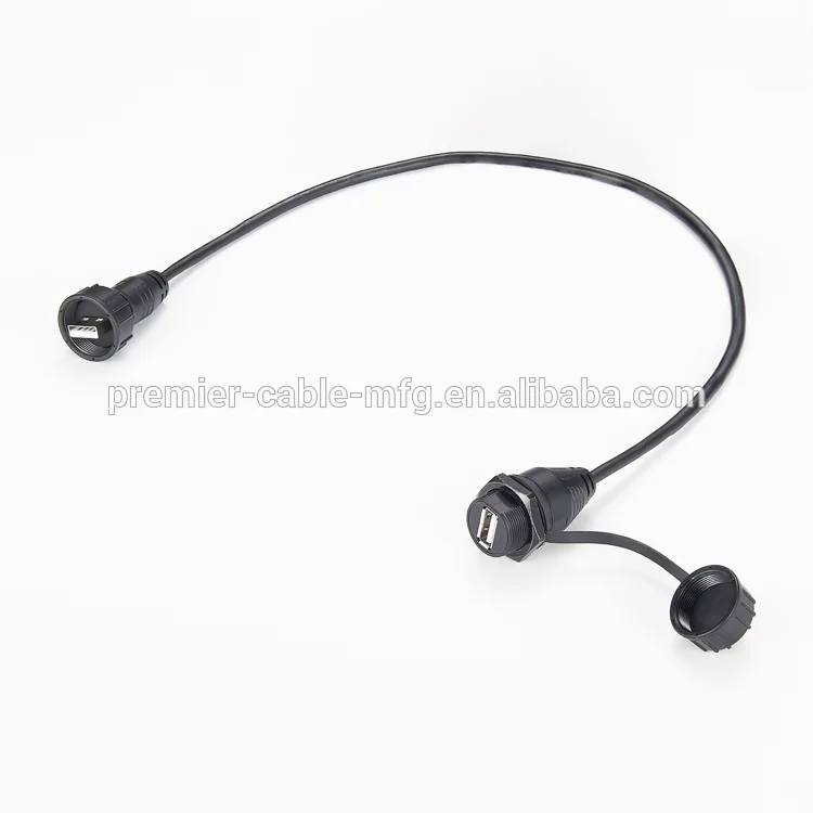 USB Round Panel Mount Extension Cable supplier