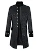 high quality Men's Retro Vintage Long Sleeve Stand Collar Button Placket Coat halloween cosplay costume