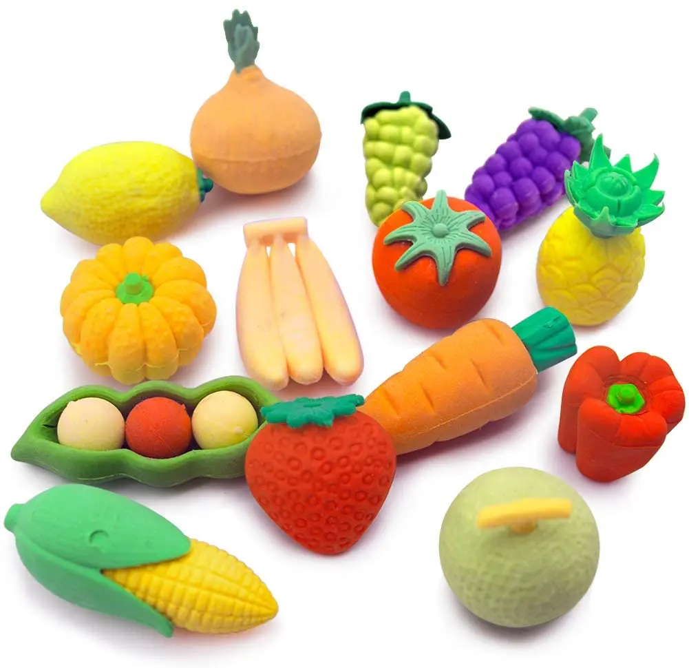 New Come Different Types Cute Mini Vegetable Eraser For Kids Buy Mini