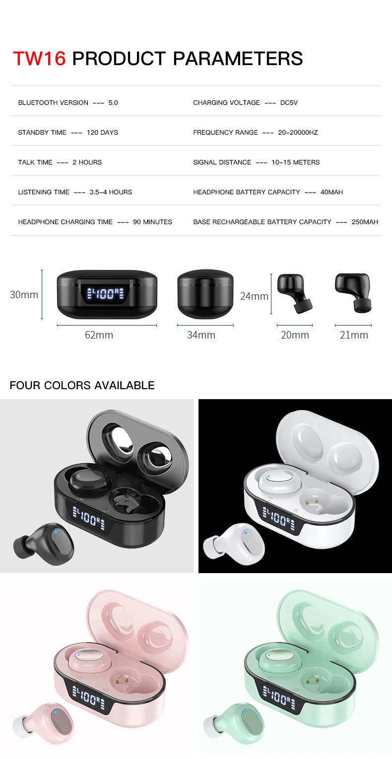 Cross-border hot high-end headset waterproof sports Blue-tooth headset high-tech long battery life headset/NEW Customizable LOGO