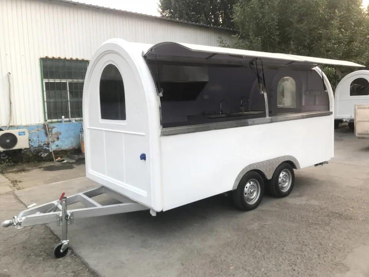 Trolley Concession Delivery Push Cart Outdoor French Fry Taco Trailer