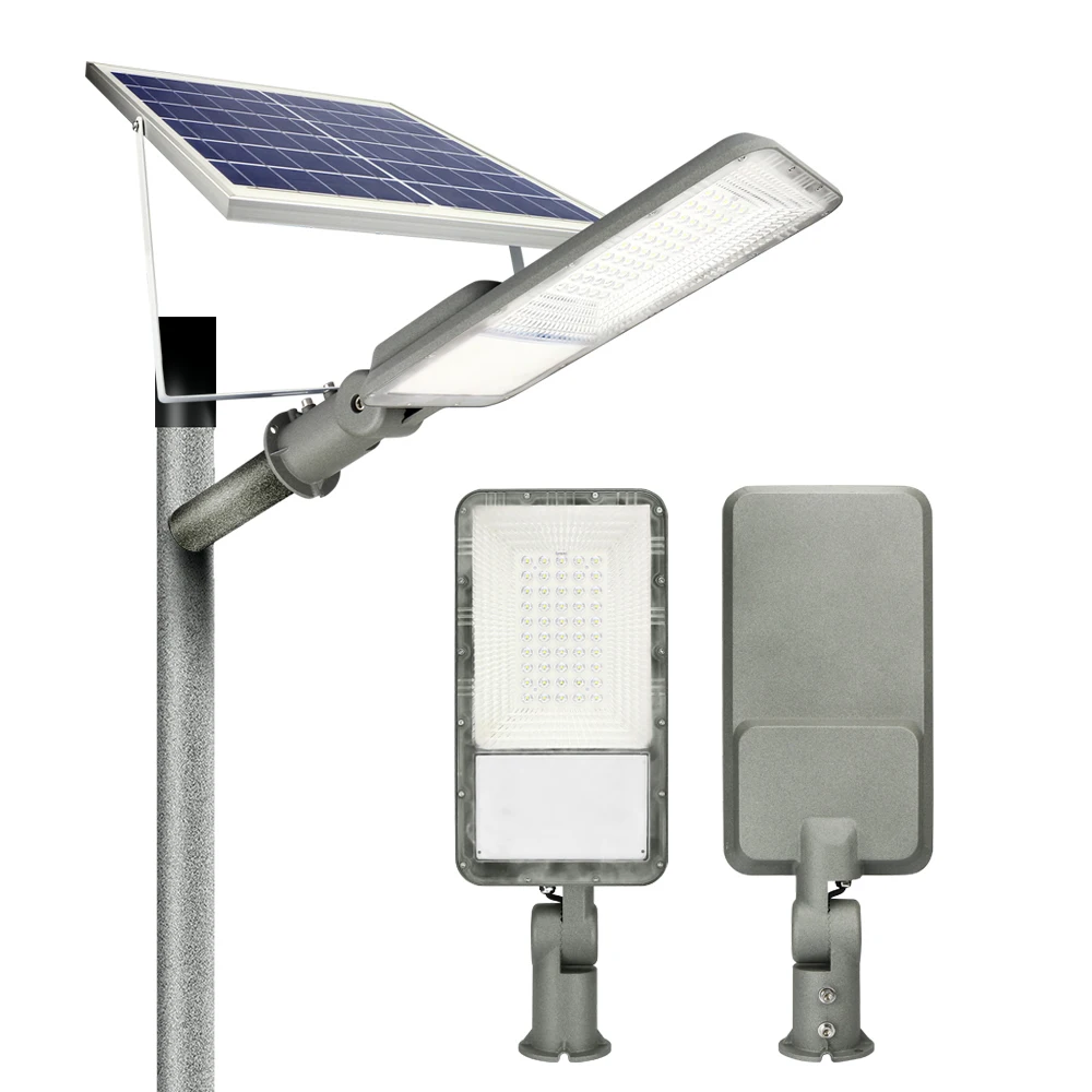 KCD Die Casting Aluminum Smart Street Lighting System Long Distance Solar Panel Street Lamp 60W 12V DC Led Solar Street Lights
