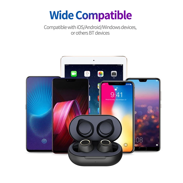 Tws W1S True Stereo Wireless BT Headphones Sports Earphones for Smartphones - ANKUX.COM