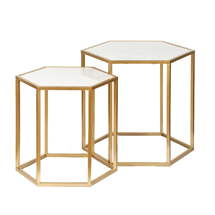 Creative Metal Geometric Home Decor Designer Tea Coffee Table 