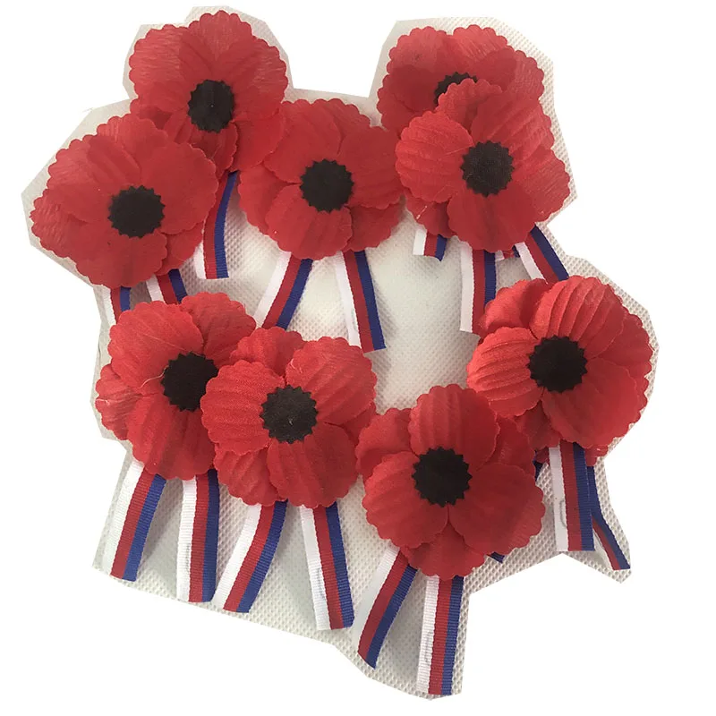 remembrance poppy fabric