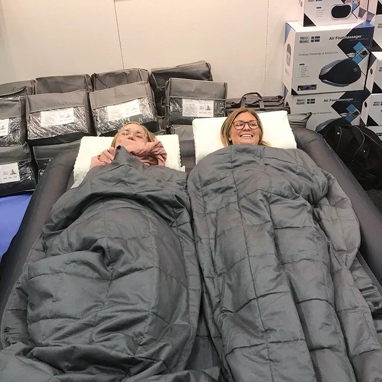 Amazon Supplier Custom 100 Cotton 20 Lbs Adult Weighted Blanket