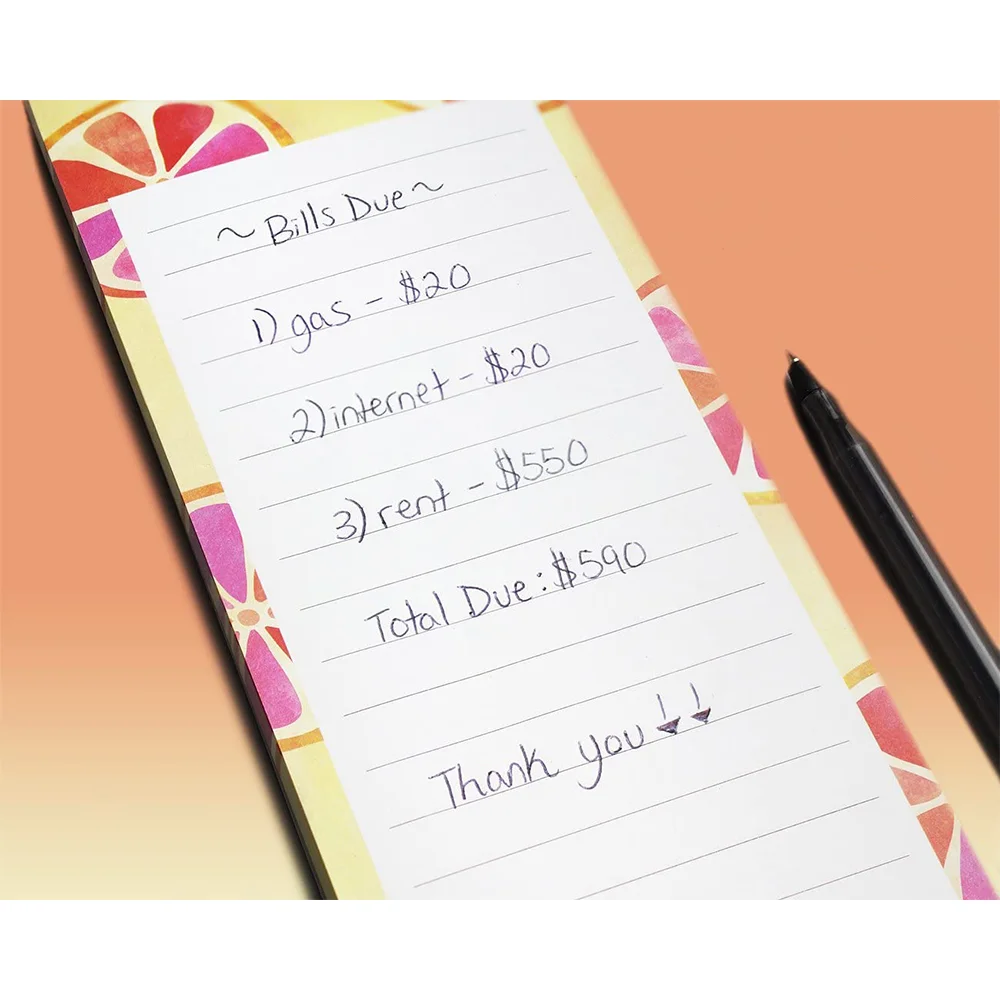 Custom To Do List Notepads Fruit Design 60 Sheets Per Pad For