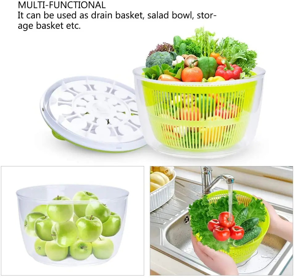 Quick Vegetables Dryer,Bpa Free Drain Lettuce And Vegetable Salad