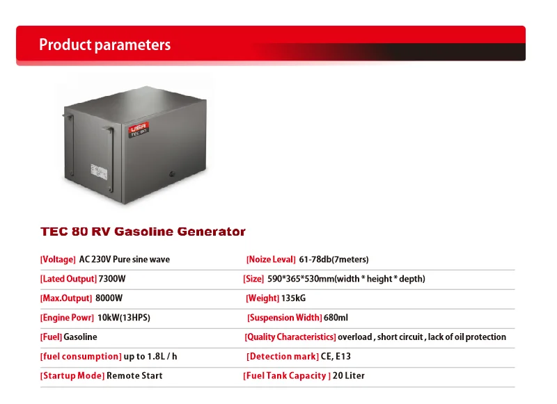 Rv Gasoline Generator Box 7kw Honda Engine For Motorhomes Buy Rv