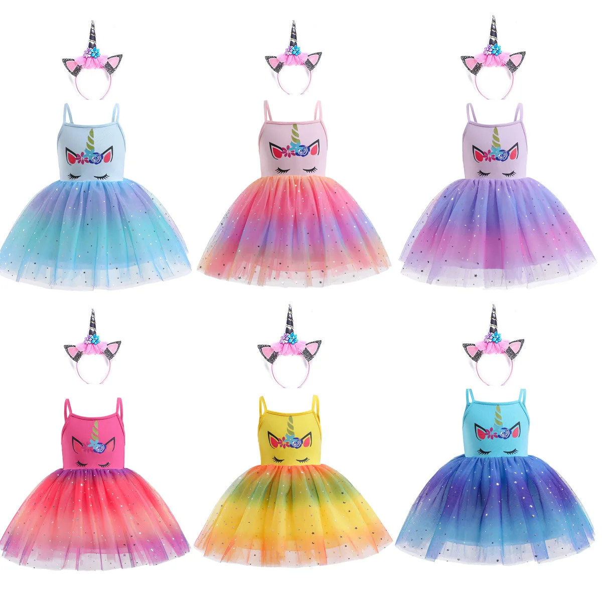 Unicorn Tutu Dress in hotsell Draculaura Colors with Matching Unicorn Horn Headband